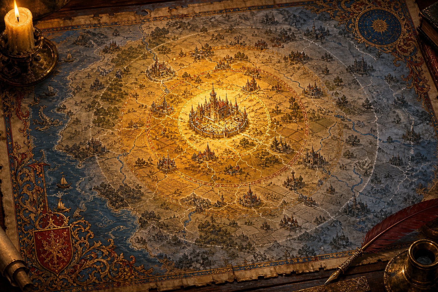 Province map fading from capital outward with control rings for an EU5 control guide.